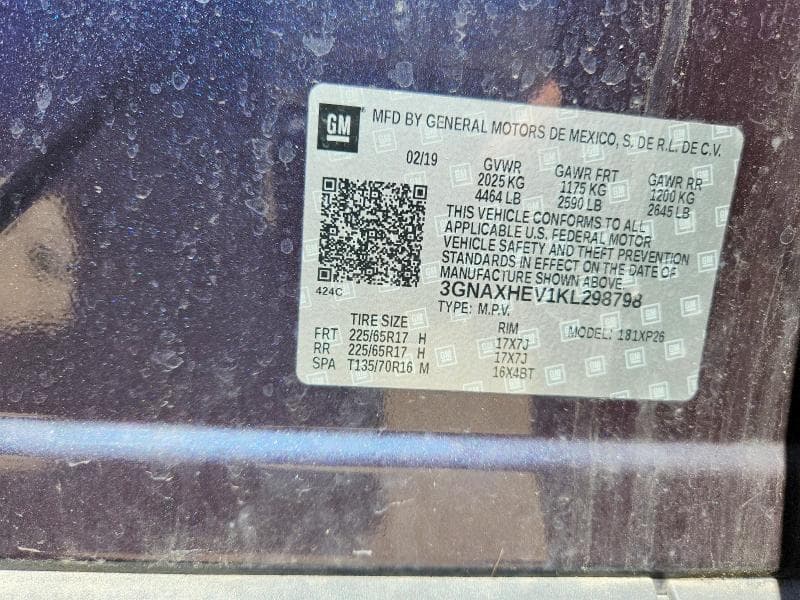2019 CHEVROLET EQUINOX LS 12