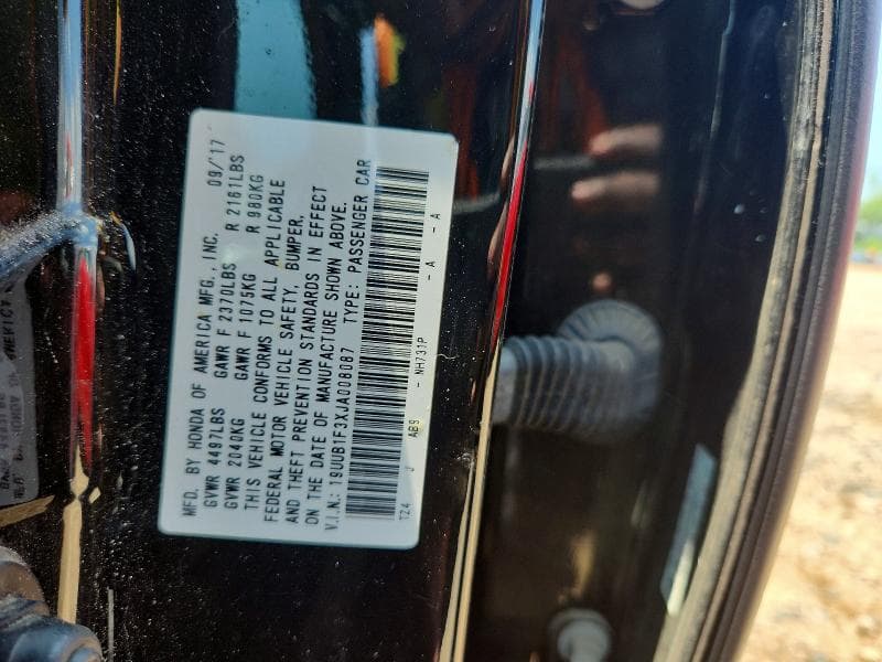 2018 ACURA TLX 12