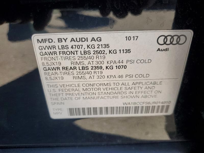 2018 AUDI Q3 PREMIUM 12