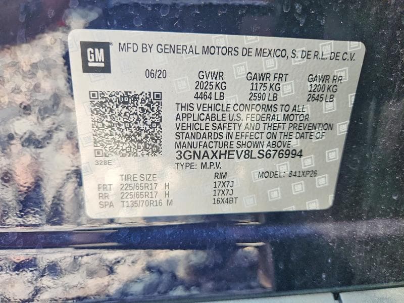 2020 CHEVROLET EQUINOX LS 13