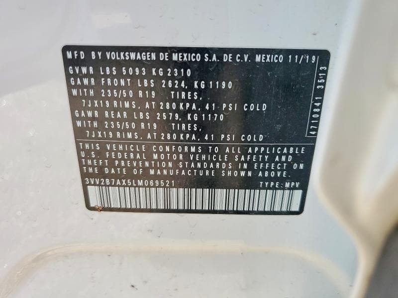 2020 VOLKSWAGEN TIGUAN SE 13