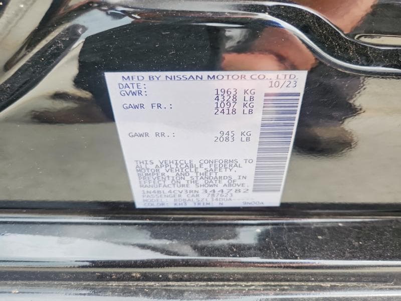 2024 NISSAN ALTIMA SR 12