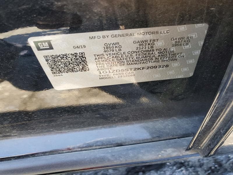 2019 CHEVROLET MALIBU LT 12