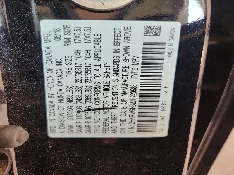 2018 HONDA CR-V LX 13