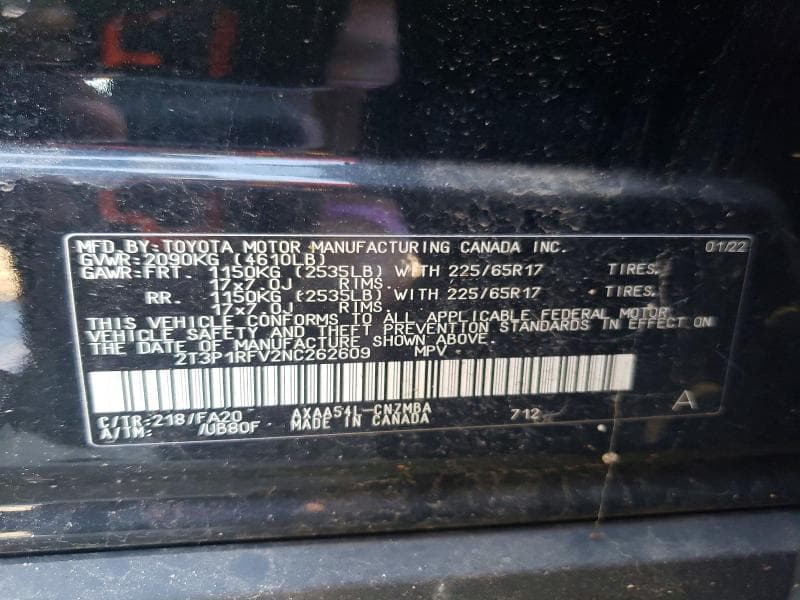 2022 TOYOTA RAV4 XLE 13