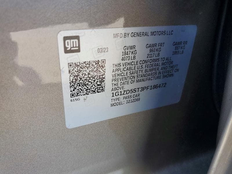 2023 CHEVROLET MALIBU LT 12