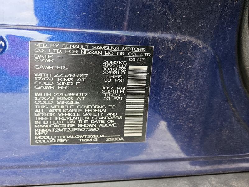 2018 NISSAN ROGUE SV SV 13