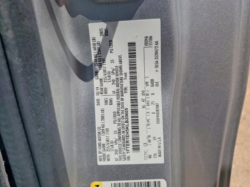 2019 FORD RANGER XL XL 13