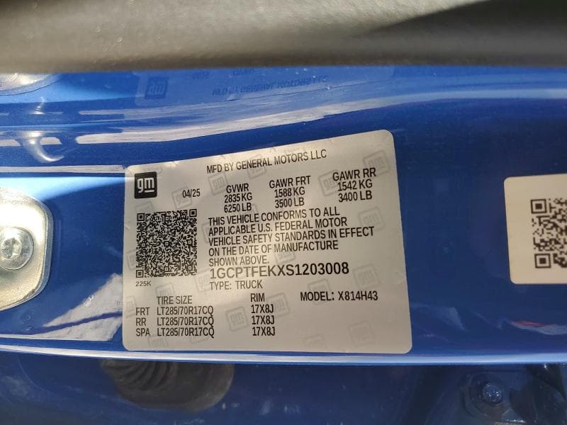 2025 CHEVROLET COLORADO ZR2 ZR2 12