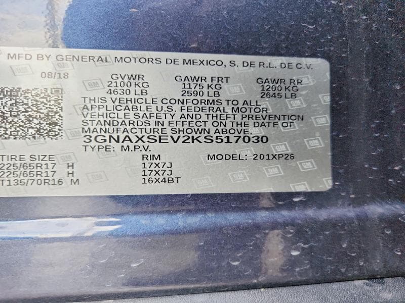 2019 CHEVROLET EQUINOX LS 13
