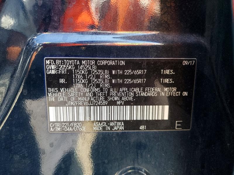2018 TOYOTA RAV4 LE 14