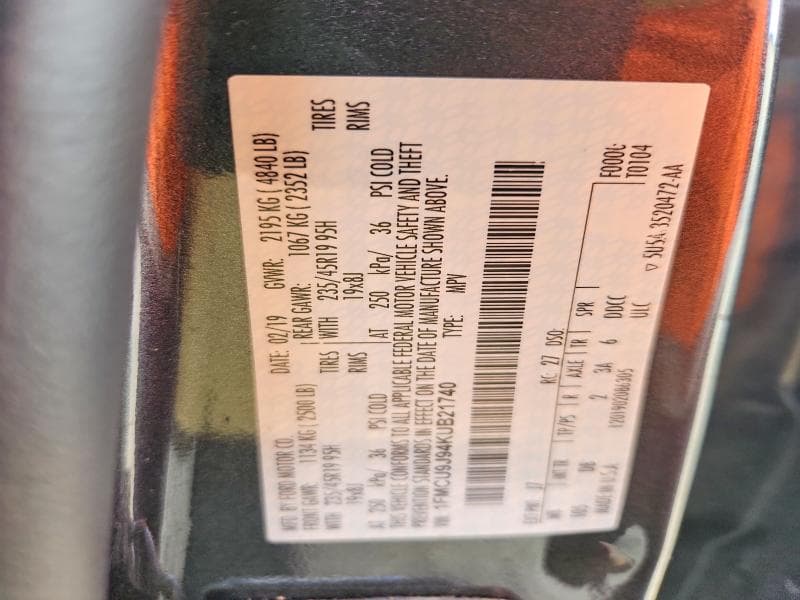 2019 FORD ESCAPE TITANIUM 13