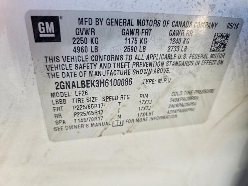 2017 CHEVROLET EQUINOX LS LS 13