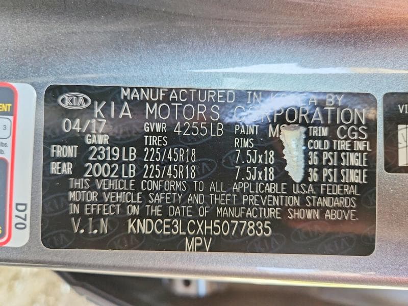 2017 KIA NIRO EX TOURING 13