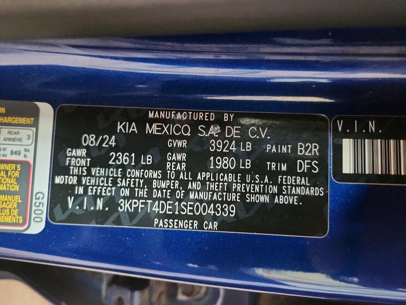 2025 KIA K4 LXS 12