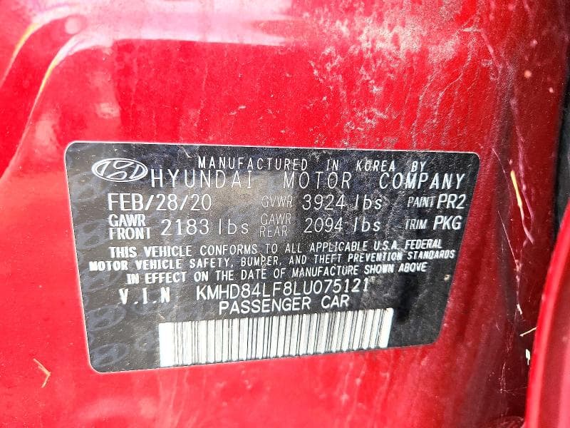 2020 HYUNDAI ELANTRA VALUE EDITION VALUE EDITION 12