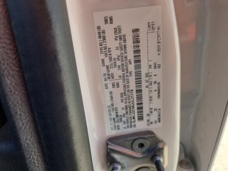 2018 LINCOLN MKC SELECT 12