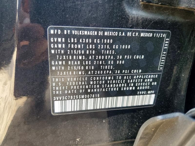 2025 VOLKSWAGEN TAOS SE BLACK 13
