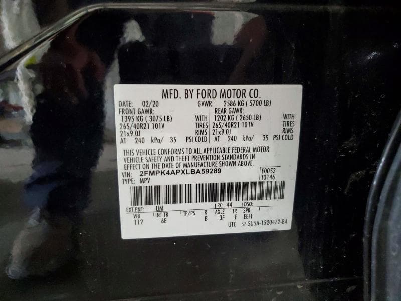 2020 FORD EDGE ST 14