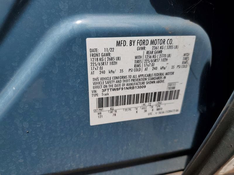 2022 FORD MAVERICK XL 12
