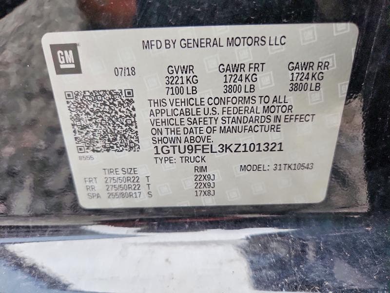 2019 GMC SIERRA K1500 DENALI 12