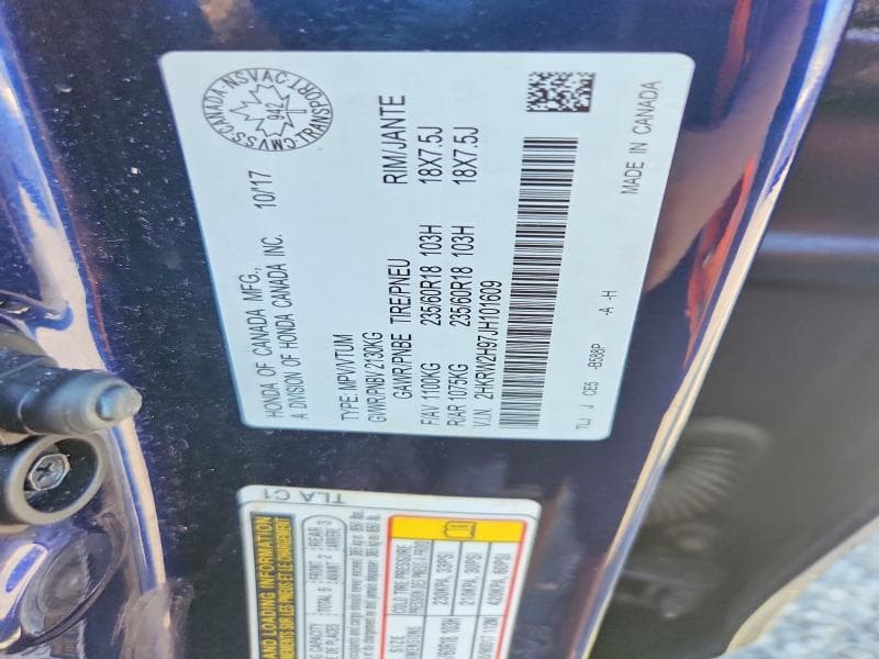 2018 HONDA CR-V TOURING 13