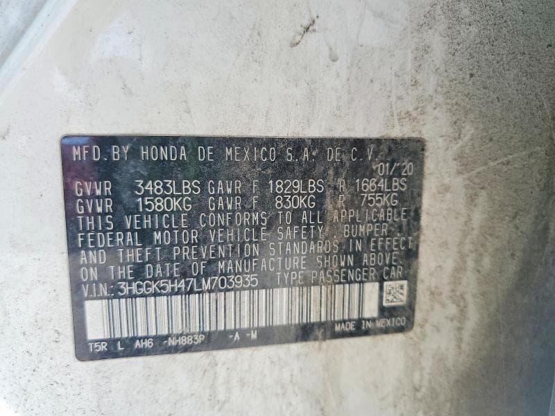 2020 HONDA FIT LX 12