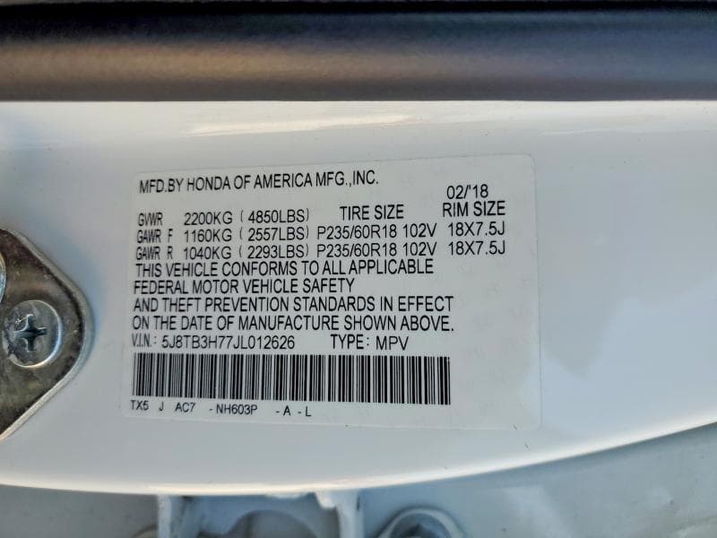 2018 ACURA RDX ADVANCE 13