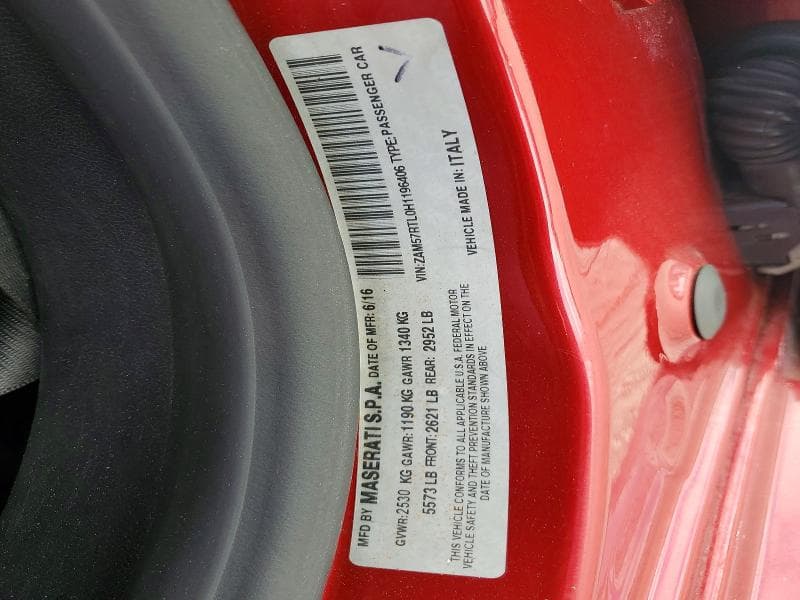2017 MASERATI GHIBLI S S 12