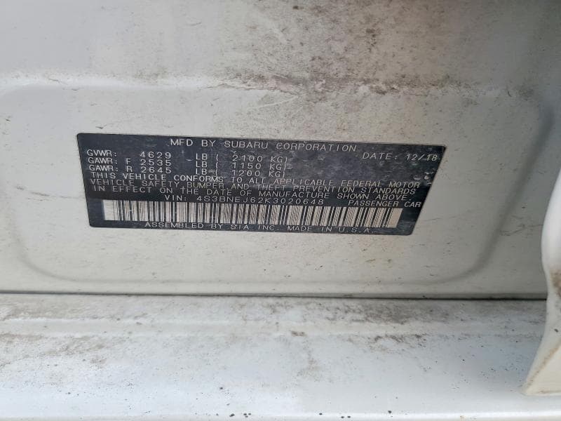 2019 SUBARU LEGACY 3.6R LIMITED 12