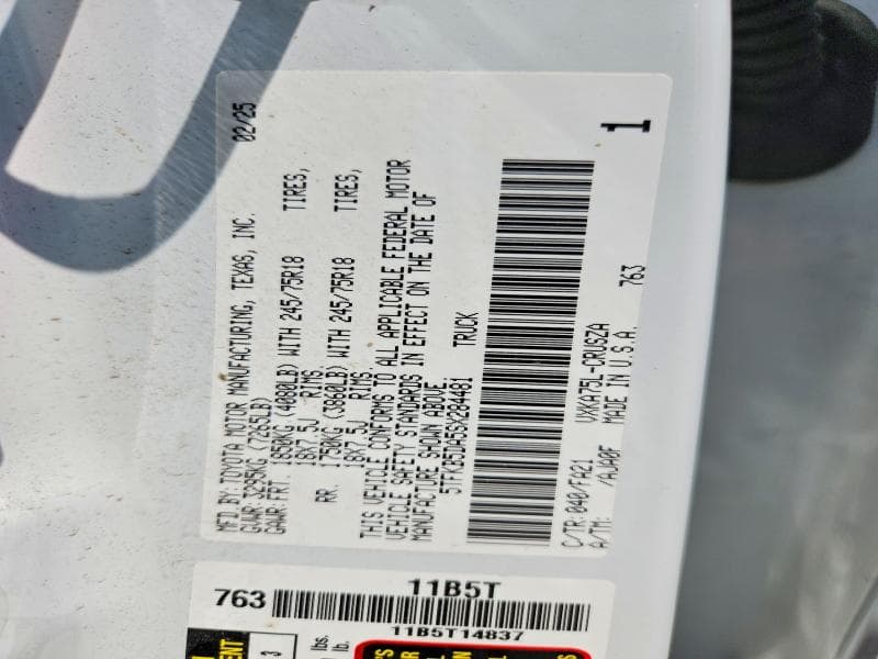 2025 TOYOTA TUNDRA SR 12
