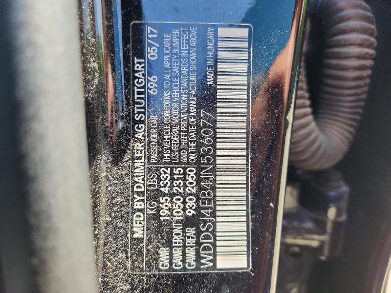2018 MERCEDES-BENZ CLA 250 250 12
