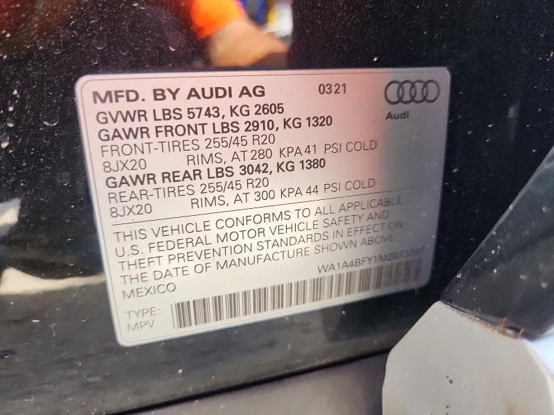 2021 AUDI SQ5 PREMIUM 14