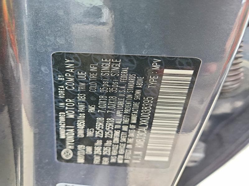2019 HYUNDAI TUCSON LIMITED 13