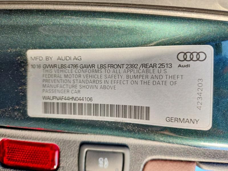2017 AUDI A4 PRESTIGE 12