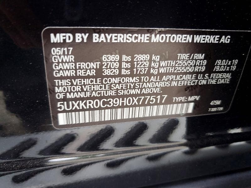 2017 BMW X5 XDRIVE35I 13