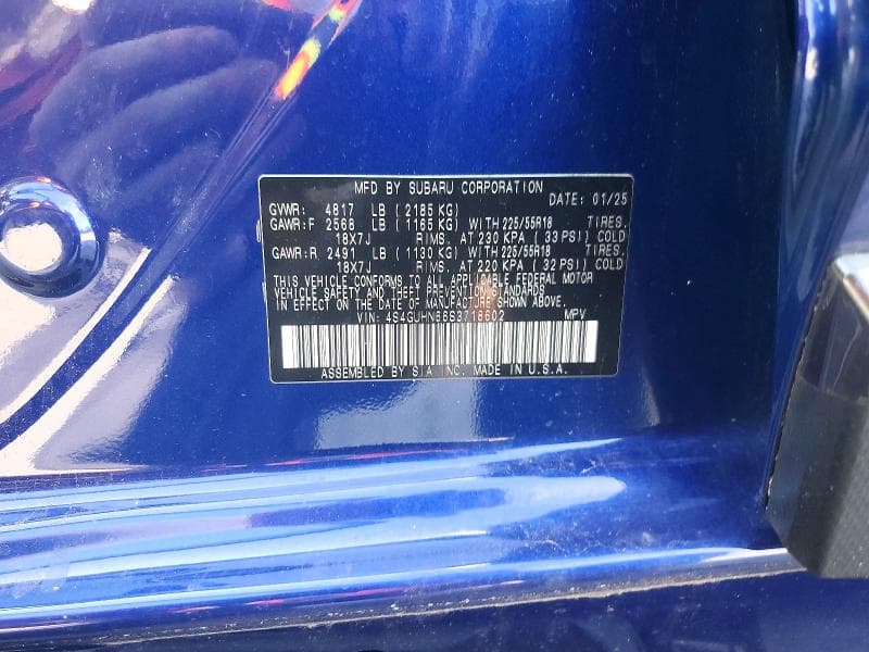 2025 SUBARU CROSSTREK LIMITED 12