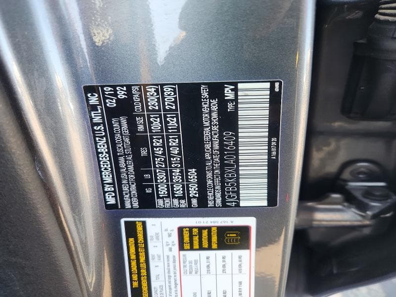 2020 MERCEDES-BENZ GLE 450 4MATIC 12