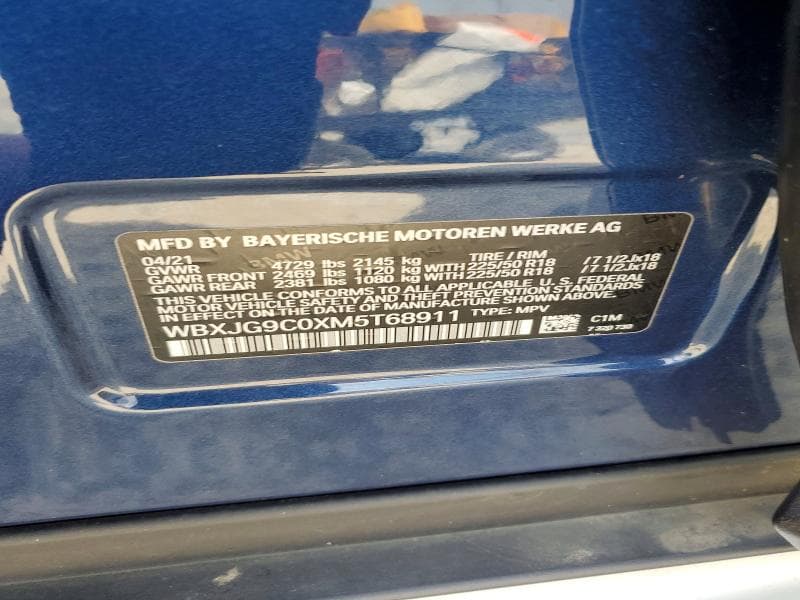 2021 BMW X1 XDRIVE28I XDRIVE28I 12
