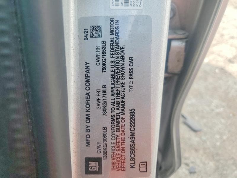 2021 CHEVROLET SPARK LS 13