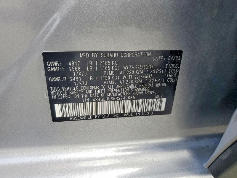 2025 SUBARU CROSSTREK WILDERNESS 13