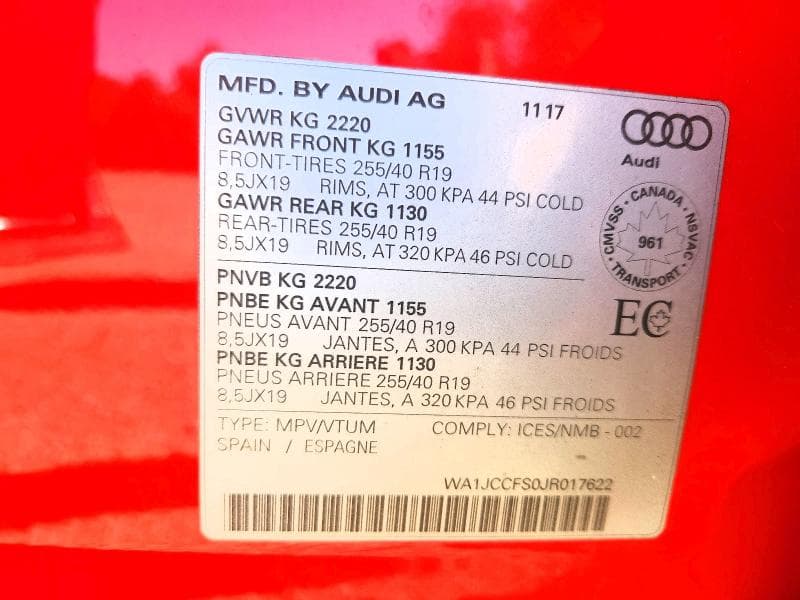 2018 AUDI Q3 PREMIUM PLUS 14