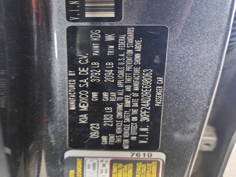 2024 KIA FORTE LXS 12