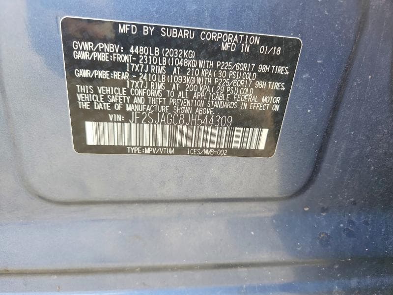 2018 SUBARU FORESTER 2.5I PREMIUM 13