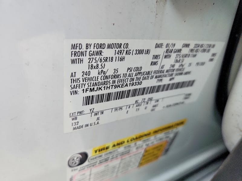 2019 FORD EXPEDITION MAX XLT MAX XLT 13