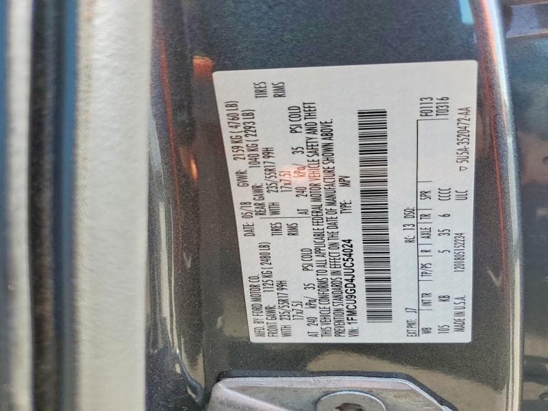 2018 FORD ESCAPE SE 13