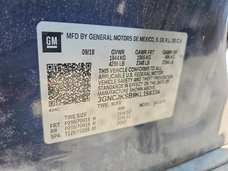 2019 CHEVROLET TRAX LS 13
