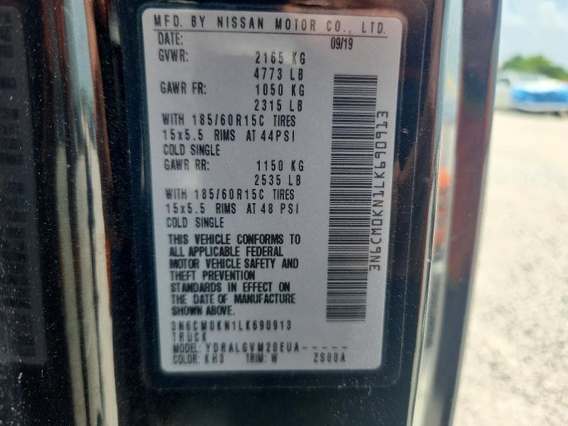 2020 NISSAN NV200 DELIVERY VAN 14