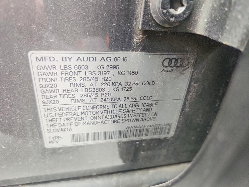 2017 AUDI Q7 PREMIUM PREMIUM 13