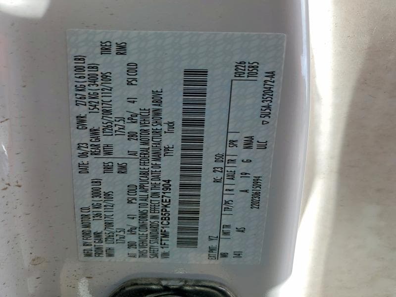 2023 FORD F150 12